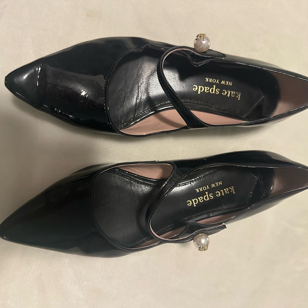 Kate Spade Maya Pearls Black Women's Flats